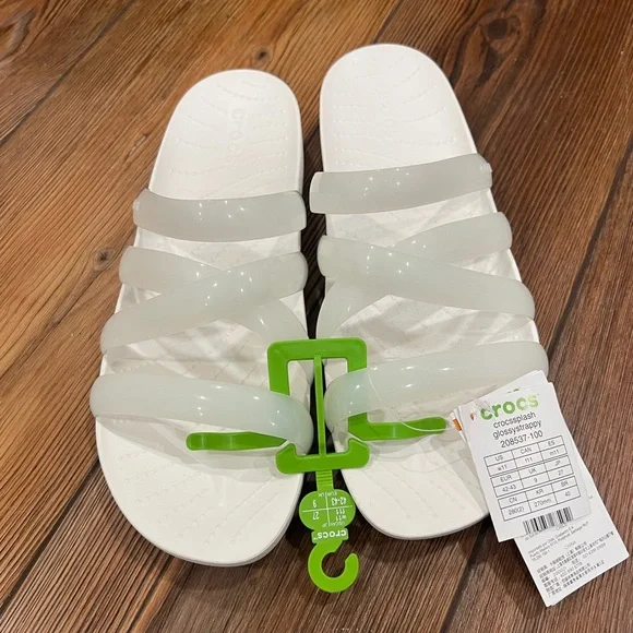 CROCS Splash Gloss Strappy Sandals - Picture 1 of 2